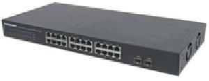 Intellinet 24-Port Gigabit Ethernet Switch with 2 SFP Ports - Switch - nicht verwaltet